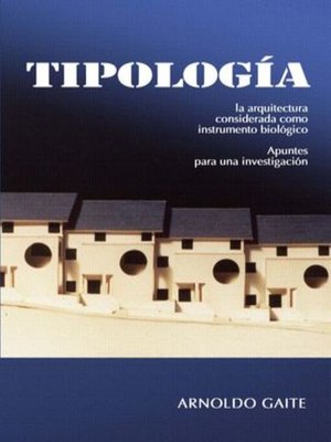 cover image of Tipologia. Apuntes Para Una Investigacion